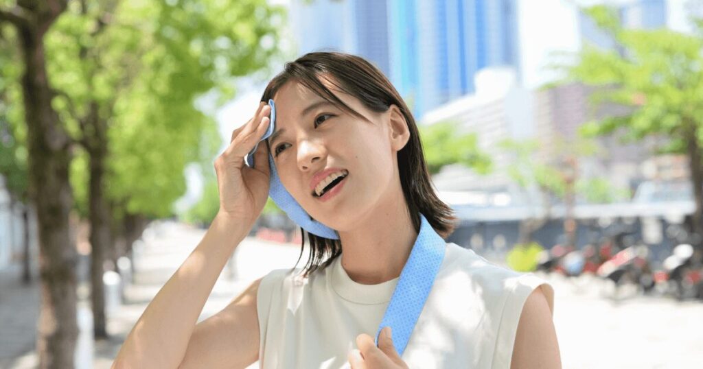 冷房を使うのが推奨される夏の蒸し暑い日